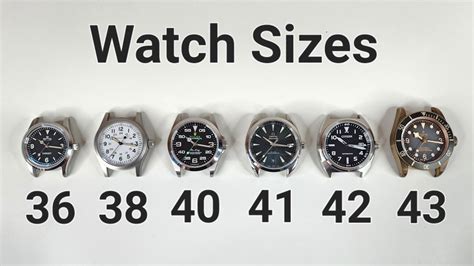 rolex men's watch sizes